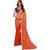 Sudarshan Silks Orange Polyester Self Design Saree With Blouse