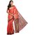 Sudarshan Silks Pink Tussar Silk Self Design Saree With Blouse