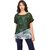 YAS D Digital flower printed inner  plain Green colored outer