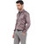 Basics Essential Slim Fit Grey Polyester-Satin Formal Shirt
