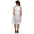 Hangup White Printed A Line Dress For Women