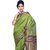 Sudarshan Silks Green Tussar Silk Self Design Saree With Blouse