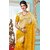Sudarshan Silks Yellow Georgette Self Design Saree With Blouse
