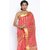 Sudarshan Silks Pink Raw Silk Self Design Saree With Blouse