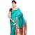 Sudarshan Silks Blue Raw Silk Self Design Saree With Blouse