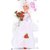 Tickles White Pretty Bride Wedding Doll Stuffed Soft Plush Toy Love Girl 30 cm