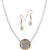 Jewelmaze Gold Plated White Alloy Necklace Set For Women