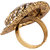 Diva Walk gold stone studded ring-00196