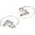 Diva Walk silver hoop earrings -00039