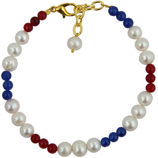                       Pearlz Ocean Multi-Colored 7 inch Bracelet with Extension                                              