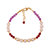 Pearlz Ocean Pink, White And Red Colored 7 inch Bracelet with Extension