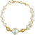 Pearlz Ocean White Freshwater Pearl And Shell Pearl 7 inch Bracelet with Extension