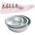 NOOR COMBO OF  ICING BAG (25 CM), WITH 5 NOZZLES AND SET OF 3 ROUND SHAPE CAKE MOULDS