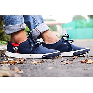 Blue colour casual shoes hot sale