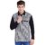 Hypernation Mens Mix and Match Black White Check Long Sleeves Polo T-Shirt