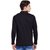 Hypernation Mens Mix and Match Black White Check Long Sleeves Polo T-Shirt
