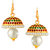 Spargz Traditional Hanging Gold Plaint Pretty Jhumkas Earrings For Women AIER 645