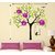 Wallstick ' Tree With Birds and  Flower' Wall Sticker (Vinyl, 110 cm x 110 cm, Multicolor)