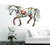 Wallstick ' Colour Full Horse ' Wall Sticker (Vinyl, 60 cm x 100 cm, Multicolor)