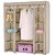 Home Basics BROWN 3 Door Foldable Almirah Wardrobe Cupboard DIY