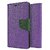 SCHOFIC Mercury Goospery Fancy Wallet Diary with Stand View Faux Leather Flip Cover for Micromax Canvas Juice 2 AQ5001 (Purple)