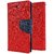 SCHOFIC Mercury Goospery Fancy Wallet Diary with Stand View Faux Leather Flip Cover for Meizu M2 (Red)