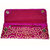 Women's Leather Clutch Wallet-555a-202-b008-pink