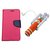 Mercury Flip cover for Samsung Galaxy J7 Red With Pocket Selfie Stick