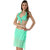 Chic And Modish Light Green Ruffled Halter Stylish 3-Piece  Bikini Set With Incredible Wrap