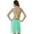 Chic And Modish Light Green Ruffled Halter Stylish 3-Piece  Bikini Set With Incredible Wrap