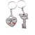 Anishop Lock Key Heavy Keyring Carabiner  (Silver)
