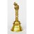 Kartique Pooja Bell with Nandi sitting on top  made of Brass - Pooja Accessories