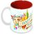 Tuelip Beautiful Printed Happy Birthday Cheers Wishes inside Red for Tea And Coffee Ceramic Mug 350 ML