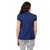 Raabta Fashion Blue Plain Round Neck Casual Shirts For Women
