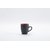 Large Black Mat Finish Ceramic Tea  Coffee Mug, 300 ml, Set of 6 Pieces, Multicolor