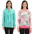 Timbre Women / Girls Stylish Georgette Full Sleeves Tops Combo Pack Of 2