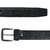 Stylox Black Synthetic Leather Belt For Men