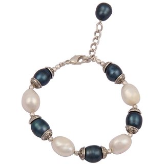                       Pearlz Ocean Mystic Color Fresh Water Pearl 7.5 Inch Bracelet                                              