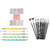Looks United 15 Nail Art Brushes, 5 Dotting Tool And 5 Self Adhesive Sticker Sheets ( Pack of 25 )  (Multi)