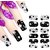 Looks United 15 Nail Art Brushes, 5 Dotting Tools And 2 Golden Pre-Designed Sticker Sheets ( Pack of 22 )  (Multi)