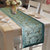 Lushomes Blue Jacquard Runner with High Quality Polyester Border