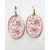 Pretty Pink Earring With Little Gold Tone