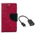 MERCURY Wallet Flip case Cover for  Sony Xperia T3 (PINK) with micro usb otg cable