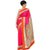Usha Silk Mills Orange Net Printed Saree With Blouse