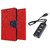 MERCURY Wallet Flip case Cover for Nokia X2 (RED) With Usb hub