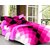 Story@Home 120 TC 100 Cotton Pink 1 Double Bedsheet With 2 Pillow Cover