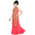 Aarika Floral Print Net and Satin Party Wear Ball Gown