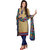 Saree7 Chanderi Cotton Resham embroidery and lace border Green Designer Dress