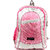 Colorful Pink  Grey Color School Bag (Large, 17 Inches)
