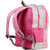 Colorful Pink  Grey Color School Bag (Large, 17 Inches)